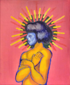 Masked Girl Painting